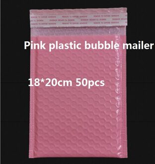 Roze Plastic Gevoerde Enveloppen Voor Roze Envelop Bubble Maillers Plastic Enveloppen Met Bubble roze 18x20cm 50stk