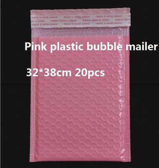 Roze Plastic Gevoerde Enveloppen Voor Roze Envelop Bubble Maillers Plastic Enveloppen Met Bubble roze 32x38cm 20stk