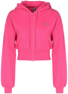 Roze Reamag Hoodie Adidas by Stella McCartney , Pink , Dames - M,S