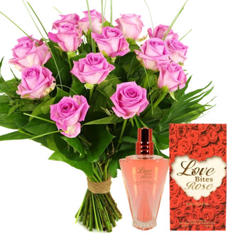 Roze rozen + rozen parfum