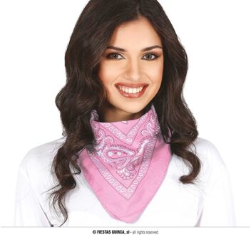 Roze Sjaaltje Zakdoek Denim