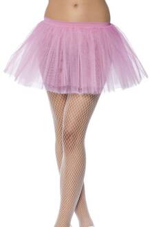 Roze tutu met 4 lagen tule. Maat XS/S
