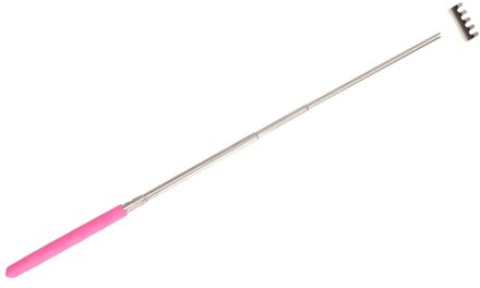 Roze uitschuifbare ruggenkrabber 20 cm