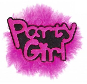 Roze vrijgezellen broche Party Girl