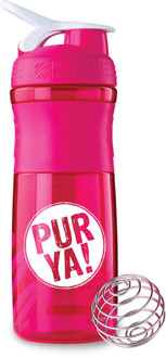 Roze waterfles met blender ball - 760 ml