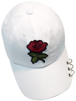 Rozen Mannen Vrouwen Baseball Caps Lente Zomer Zon Hoeden voor Vrouwen Solid Snapback Cap Dad Hoed wit