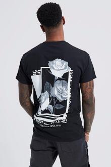 Rozen T-Shirt Met Print, Black - XL
