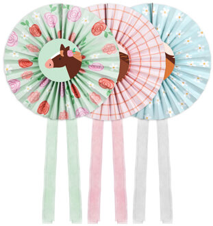 Rozetten Paarden Mix Bella (3st) Multikleur - Print