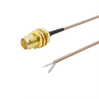 RP-SMA Female Socket Nut Bulkhead to PCB Tin Solder RG178 Cable Pigtail Wire Connector Adapter for WIFI Wireless Router GPS GPRS