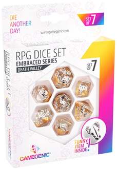 RPG Dice Set- Embraced Series Death Valley (7 stuks)