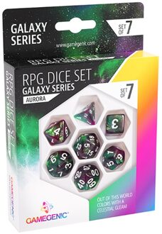 RPG Dice Set - Galaxy Series Aurora (7 stuks)