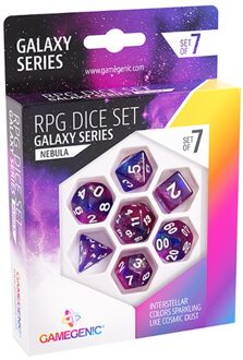 RPG Dice Set - Galaxy Series Nebula (7 stuks)