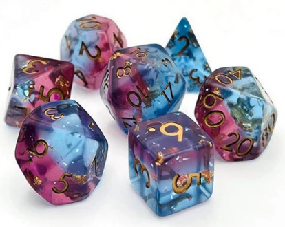 RPG Dice Set - Mermaid Blood