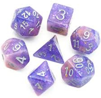 RPG Dice Set - Pink & Purple Seabed Treasure