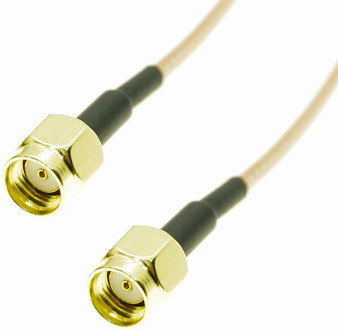 RPSMA Male To RP SMA male Plug Crimp Jumper Pigtail Coax FPV RG316 Cable