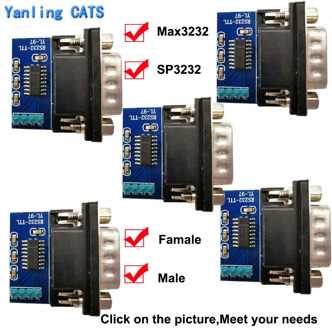 RS232 to TTL Serial port board MAX3232 SP3232 Male Female Serial Port Converter Communication Module DB9 Connector 5pcs YL-7/97