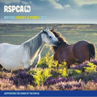 Rspca British Horses & Ponies Square Wall Calendar 2025 - Calendars, Carousel