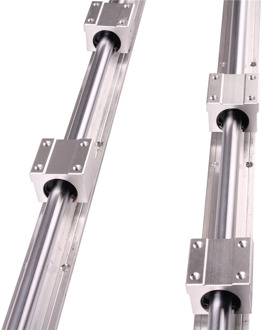 RU CN Shipping 2Pcs SBR16-300 SBR16-400 SBR16-500 SBR16-1000 Mm LINEAR RAIL Fully Supported SHAFT ROD With 4x SBR16UU Block