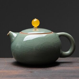 Ru Oven Theepot Kan Houden Keramische Kung Fu Thee Set, Enkele Pot En Enkele Cup Xi Shi Pot, huishoudelijke Ru Oven Pavilion Theepot B