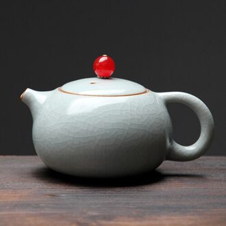 Ru Oven Theepot Kan Houden Keramische Kung Fu Thee Set, Enkele Pot En Enkele Cup Xi Shi Pot, huishoudelijke Ru Oven Pavilion Theepot