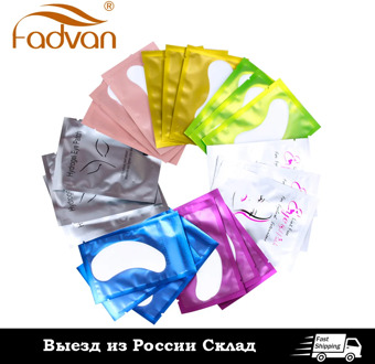 RU Warehouse Fast Shipping Eyelash Patches Under Eye Lash Building Pads for Professional Grafting Lashes Extension