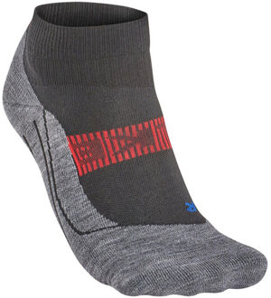 RU4 Endurance Cool Short Hardloopsokken Dames zwart - rood - grijs - 37-38