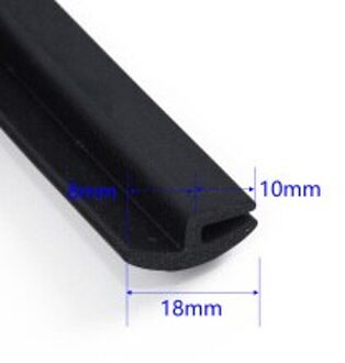 Rubber Auto Afdichting Strip 1.7 Meter Voorpaneel Trim Beschermende Strip Gemonteerd