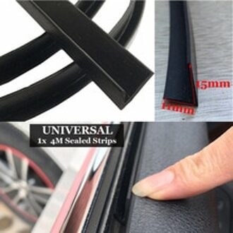 Rubber Auto Lawaai Verzegelde Afdichting Seal Zwart Universele Onderdelen 4M Venster Moulding