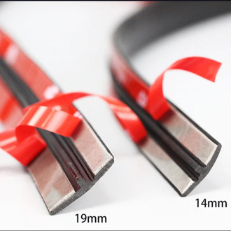 Rubber Auto Zeehonden Rand Afdichting Strips Auto Dak Voorruit Auto Rubber Kit Protector Seal Strip Venster Afdichtingen Voor Auto 19mm x 2m