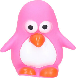 Rubber badeendje/pinguin - Classic roze - badkamer fun artikelen - size 6 cm - kunststof