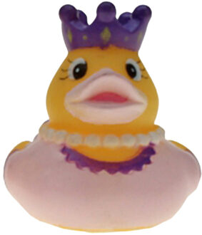 Rubber badeendje prinses - lichtroze - badkamer fun artikelen - size 5 cm - kunststof