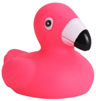 Rubber badeendjes flamingos - 5x stuks - roze - badkamer fun artikelen - size 5.5 cm - kunststof