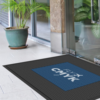 Rubber deurmat met logo - verschillende formaten voor indoor & outdoor gebruik drukken