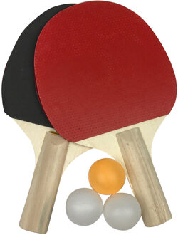 Rubber Geconfronteerd Tafeltennis Racket Beginner Training Ping-Pong Boord Tafeltennis Racket Set Indoor Sport Fysieke Oefening Ballen