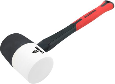 Rubber Hammer | Rubberen Hamer | Zwart/Wit - DIG999