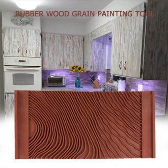 Rubber Houtnerf Graining Patroon Muur Verf DIY Schilderen Tool Home Decor DIY Rubber Hout Patroon Decoratie Imitatie Graan
