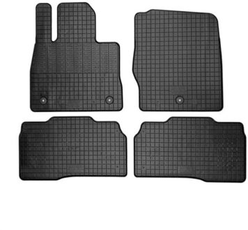 Rubber matten passend voor Ford Explorer VI (U625) Hybrid 2020- (4-delig met bevestigingspunten) CKRFO07