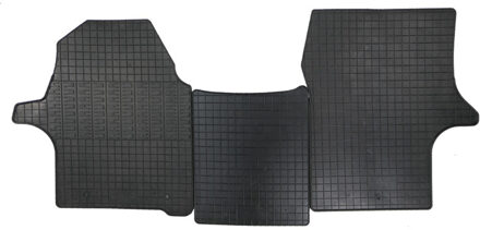 Rubber matten passend voor Hyundai H350 2015- (3-delig +...