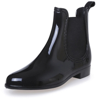 Rubber Rain Boots Women Waterproof Walking Shoes Girls Ladies Fashion Winter Shoes Anti-Skid Martins Ankle Boots for Wading