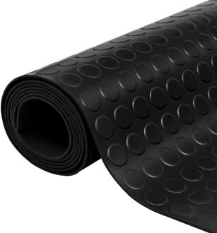 Rubberen anti-slip vloermat 2x1m stippen Multikleur