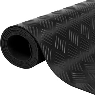 Rubberen anti-slip vloermat 5x1m traanplaat Multikleur