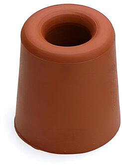 Rubberen deurstop / deurbuffer 35 x 30 mm terracotta bruin - Deurstoppers