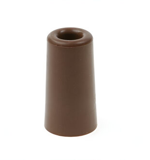 Rubberen deurstop / deurbuffer 75 x 40 mm terracotta bruin - Deurstoppers