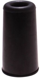 Rubberen deurstop / deurbuffer 75 x 40 mm zwart - Deurstoppers