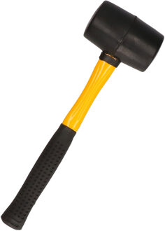 Rubberen hamer - fiber steel - 450 gram - campinghamer - haring hamer