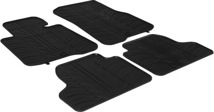 Rubbermatten passend voor BMW 4 serie F32 automaat 2013- (T profiel 4-delig + montageclips)