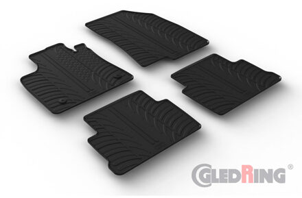 Rubbermatten passend voor Dacia Jogger 2022- (T-Design 4-delig + montageclips) GL0843