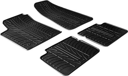 Rubbermatten passend voor Fiat Bravo 2007- / Lancia Delta 2009- (T profiel 4-delig)