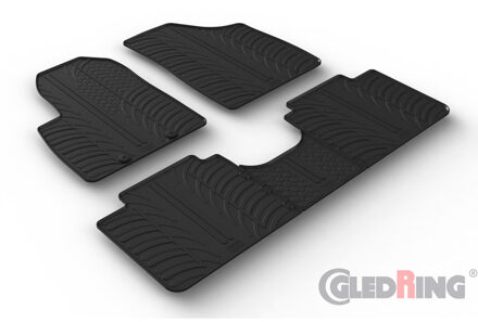 Rubbermatten passend voor Forthing T5 Evo 2021- (T profiel 5-delig + montageclips) GL0377