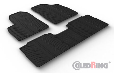 Rubbermatten passend voor Forthing U-Tour 2023- (T profiel 5-delig + montageclips) GL0378